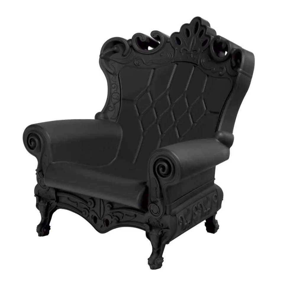 Poltrona elegante colorida Slide de polietileno Love Queen made in Italy Viadurini