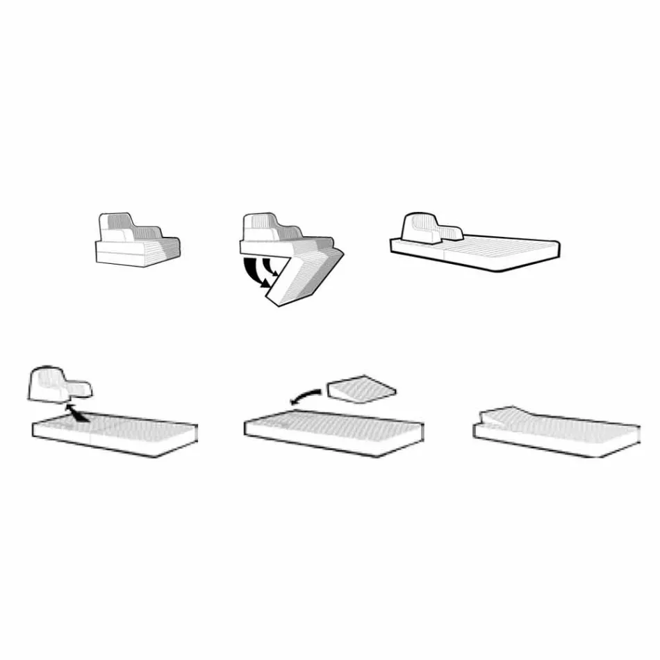 Poltrona flutuante Trona white design Luxury, made in Italy Viadurini