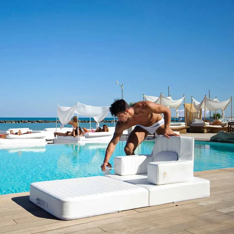 Poltrona flutuante Trona white design Luxury, made in Italy Viadurini