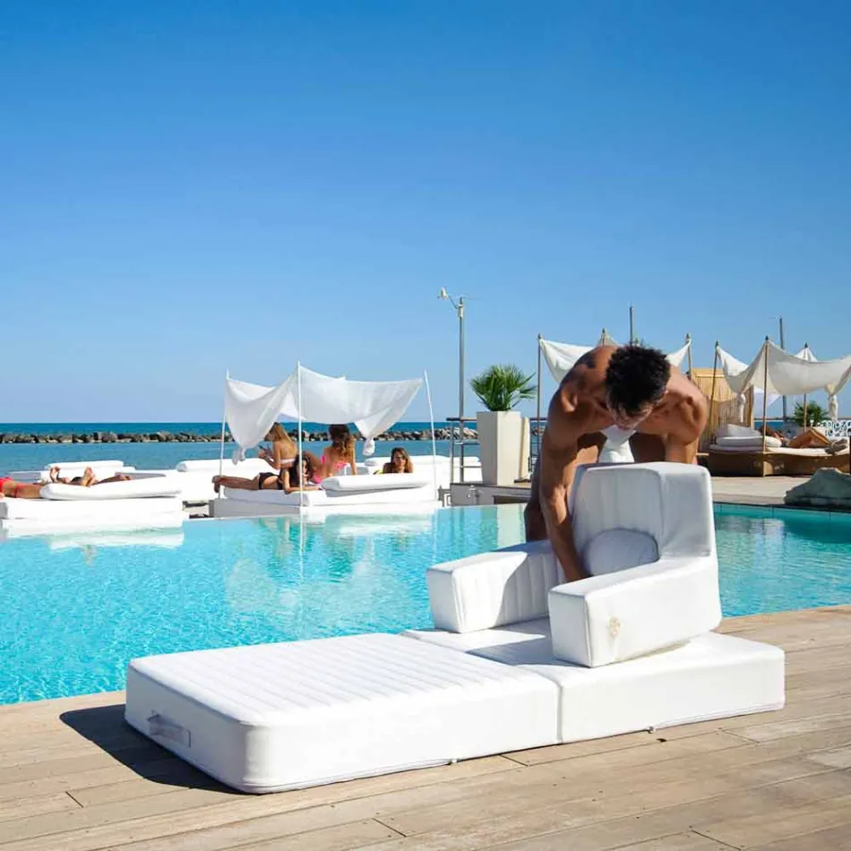 Poltrona flutuante Trona white design Luxury, made in Italy Viadurini