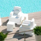 Poltrona flutuante Trona white design Luxury, made in Italy Viadurini