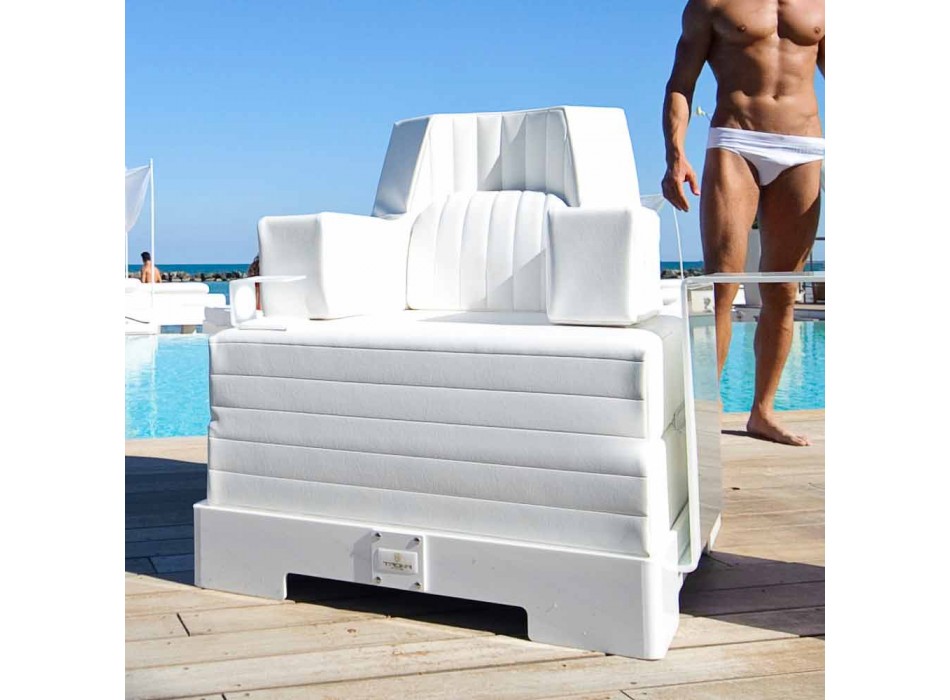 Poltrona flutuante Trona white design Luxury, made in Italy Viadurini