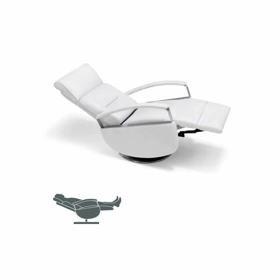 Poltrona giratória com 2 motores de design moderno feita na Itália Cassia Viadurini