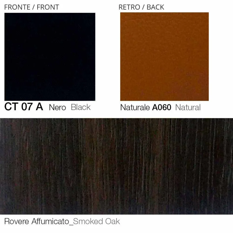 Poltrona giratória de couro com base de madeira Made in Italy - Butterfly Viadurini