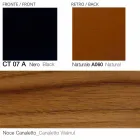 Poltrona giratória de couro com base de madeira Made in Italy - Butterfly Viadurini