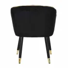 Poltrona Estofada em Madeira e Tecido de Design Moderno - Maddy Viadurini