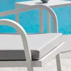 Poltrona de jardim empilhável em aço fabricado na Itália 2 peças - Aberdeen Viadurini