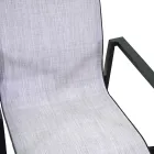 Cadeira de jardim empilhável em Textilene e alumínio - Foglio Viadurini