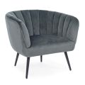 Poltrona em Steel and Grey ou Blue Velvet Scandinavian Design - Hilary