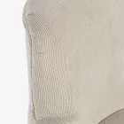 Poltrona em madeira de pinho e assento com efeito de veludo Coste 4 acabamentos - Molly Viadurini