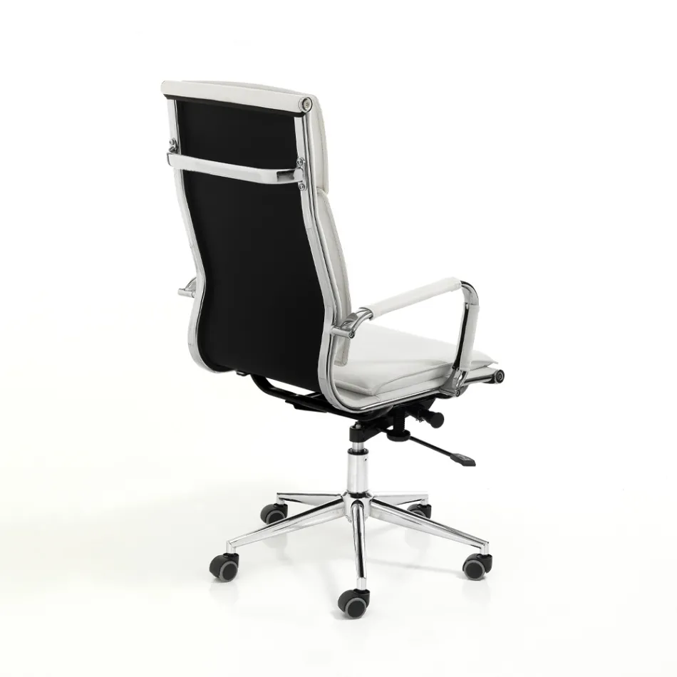 Poltrona de Couro Sintético em 3 Acabamentos Diferentes - Neon Viadurini