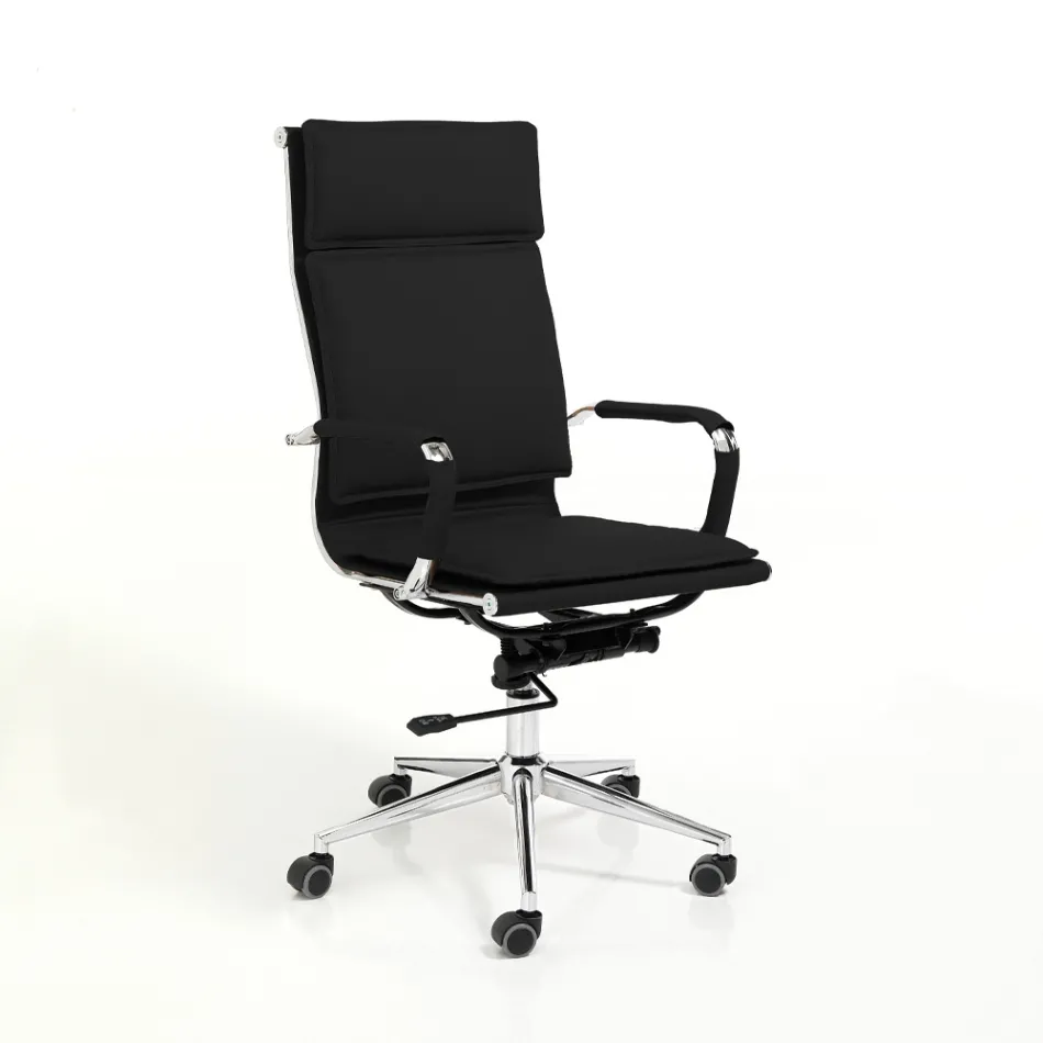 Poltrona de Couro Sintético em 3 Acabamentos Diferentes - Neon Viadurini