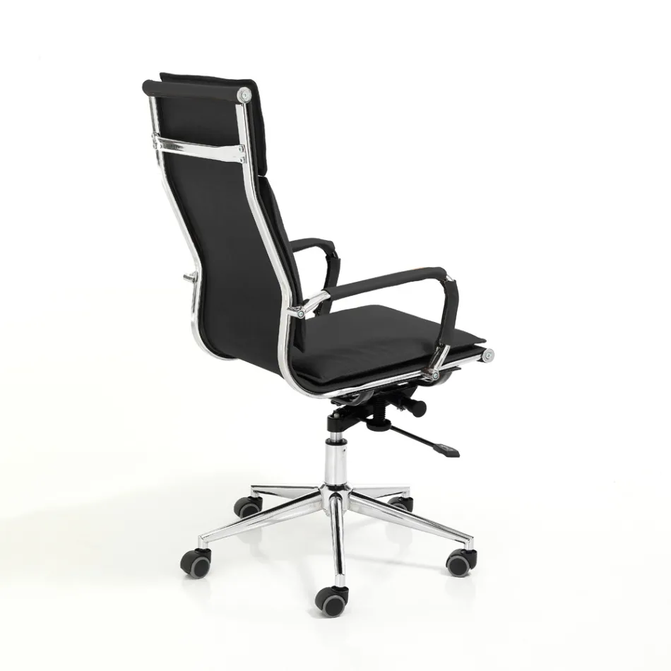 Poltrona de Couro Sintético em 3 Acabamentos Diferentes - Neon Viadurini