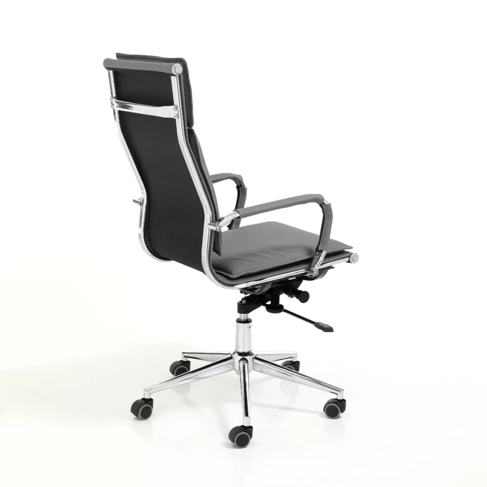 Poltrona de Couro Sintético em 3 Acabamentos Diferentes - Neon Viadurini