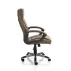 Poltrona em Couro Sintético Efeito Envelhecido - Ródio Viadurini