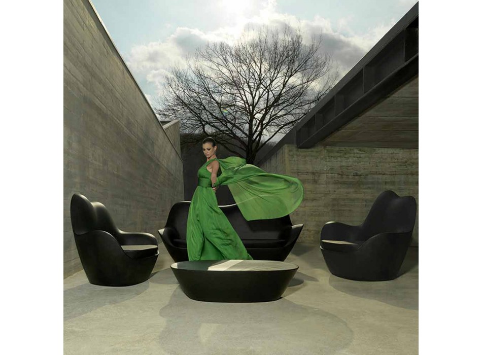 Poltrona de polietileno para exterior Sabinas by Vondom, design moderno Viadurini