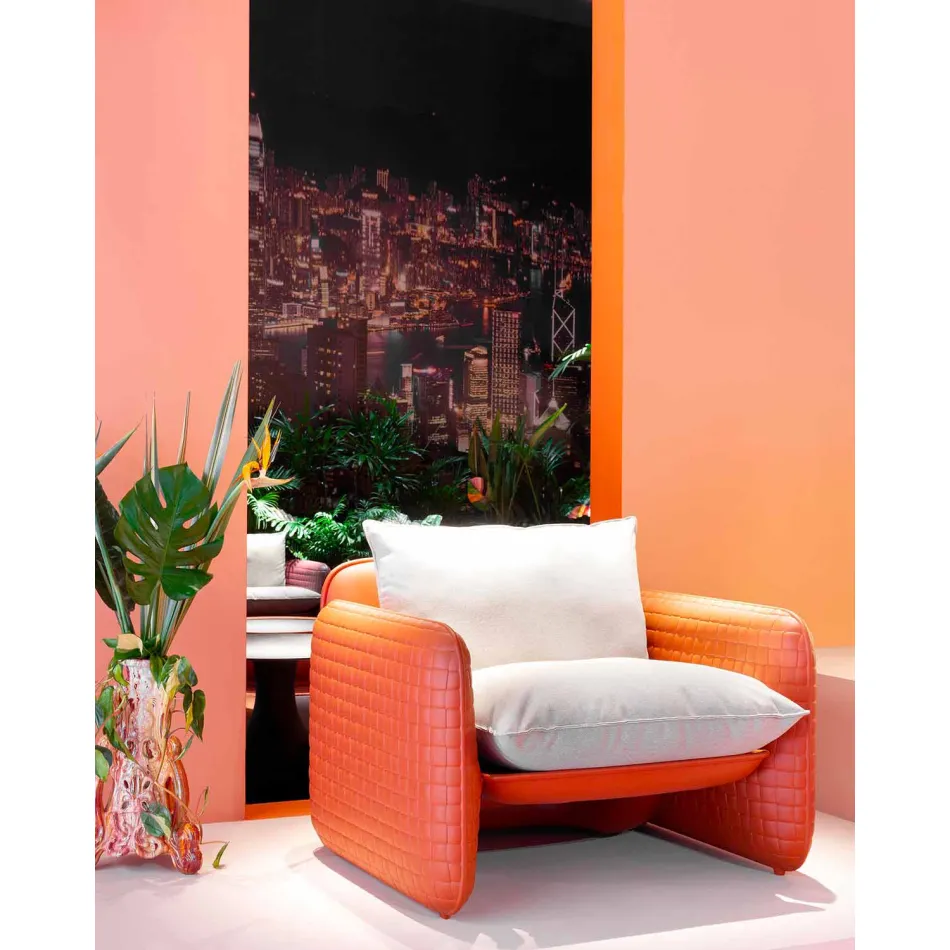 Espreguiçadeira com Almofadas Impermeáveis, para Exterior - Mara Slide Viadurini