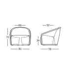 Poltrona Externa Luminosa em Polietileno com LED Fabricado na Itália - Julho Viadurini