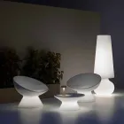 Poltrona Luminosa Exterior em Polietileno com Luz LED Made in Italy - Desmond Viadurini