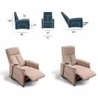 Poltrona motorizada Via Venezia com 1 motor Viadurini