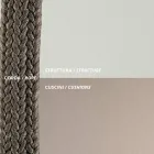 Poltrona ao ar livre em aço de vários tamanhos e almofadas incluídas Fabricado na Itália - Bronn Viadurini