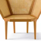 Poltrona pentagonal design clássico para sala de estar, L103xP72cm, Pólo Viadurini