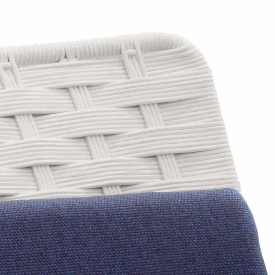 Poltrona de jardim com design moderno em corda feita na Itália - Madagascar3 Viadurini