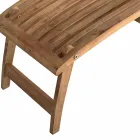 Poltrona de jardim reclinável em madeira de teca - Jade Viadurini