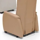 Poltrona relaxante design rosa com 2 motores, feita na Itália Viadurini