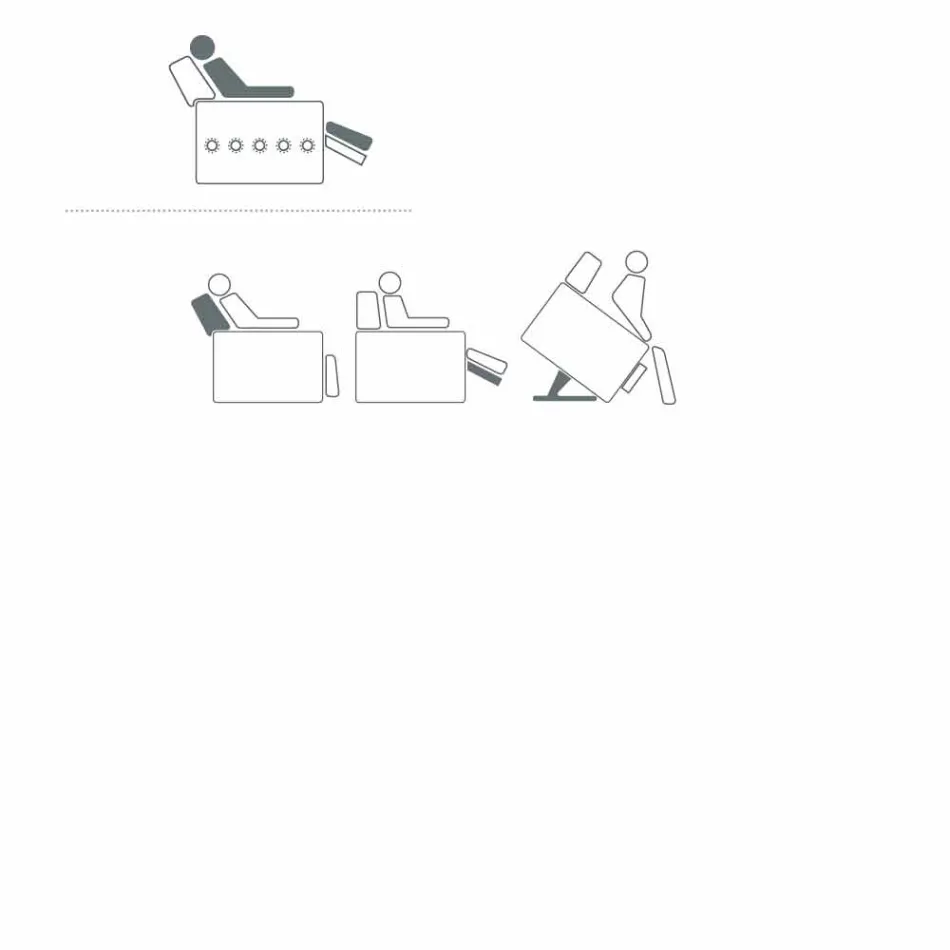 Poltrona relaxante design rosa com 2 motores, feita na Itália Viadurini