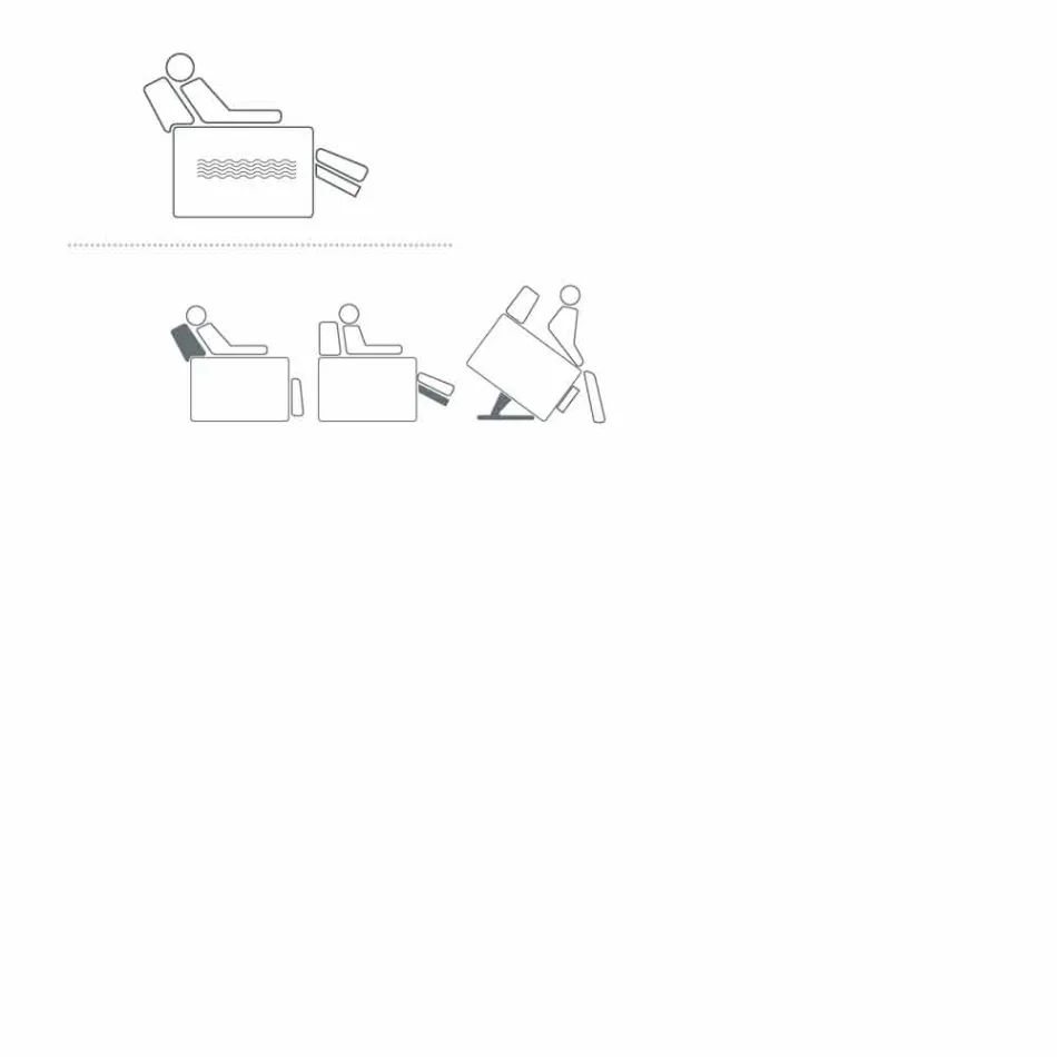 Poltrona relaxante design rosa com 2 motores, feita na Itália Viadurini