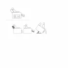 Poltrona relaxante design rosa com 2 motores, feita na Itália Viadurini