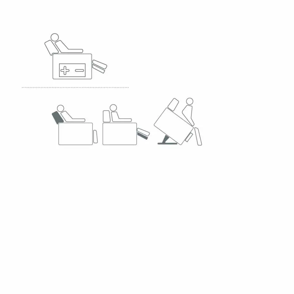 Poltrona relaxante design rosa com 2 motores, feita na Itália Viadurini