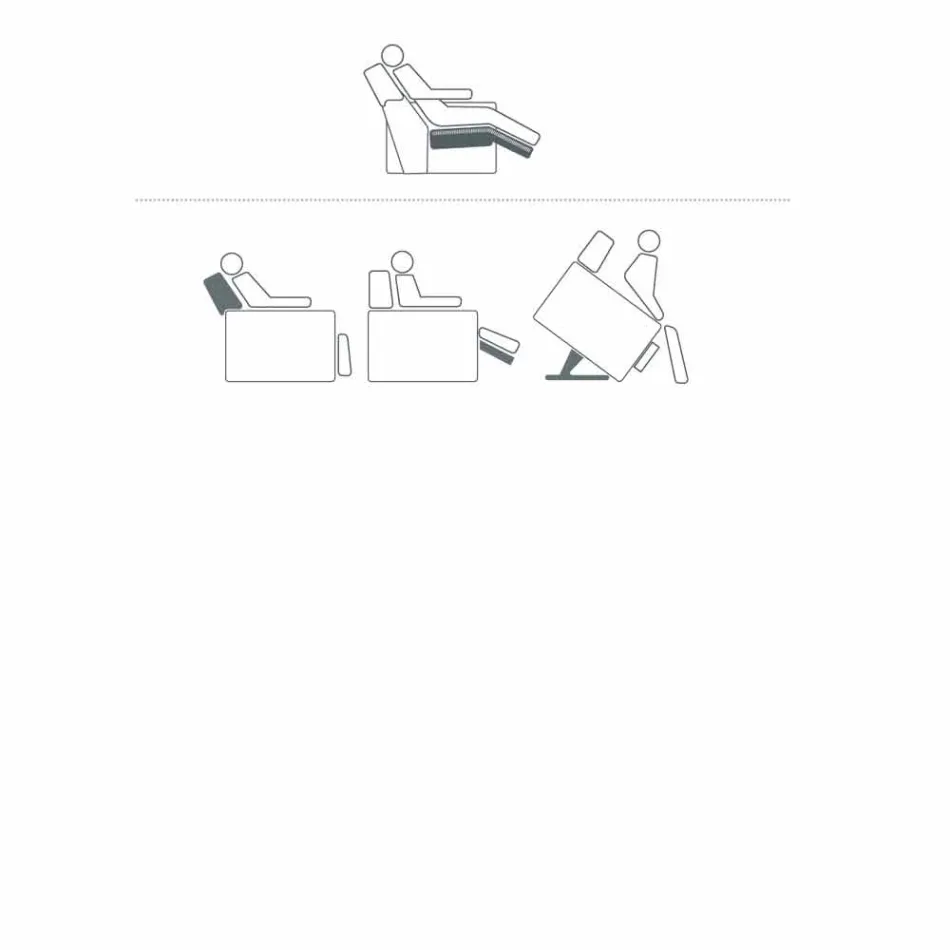 Poltrona relaxante design rosa com 2 motores, feita na Itália Viadurini