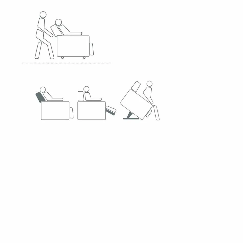 Poltrona relaxante design rosa com 2 motores, feita na Itália Viadurini