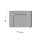 Poltrona Relaxante de Jardim em Alumínio e Tecido, Design em 3 Acabamentos - Filomena Viadurini