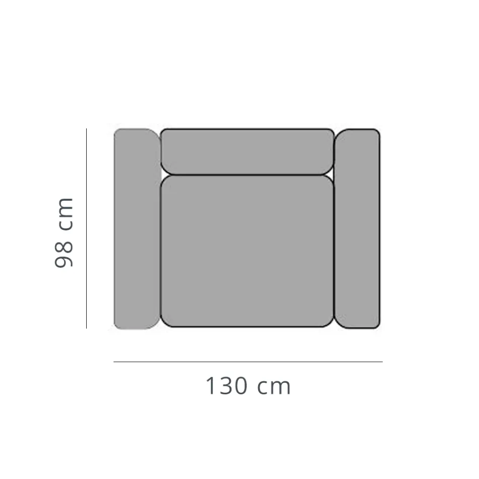 Poltrona Relaxante de Jardim em Alumínio e Tecido, Design em 3 Acabamentos - Filomena Viadurini