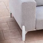 Poltrona Relaxante de Jardim em Alumínio e Tecido, Design em 3 Acabamentos - Filomena Viadurini