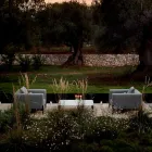 Poltrona Relaxante de Jardim em Alumínio e Tecido, Design em 3 Acabamentos - Filomena Viadurini