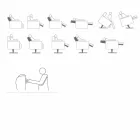 Poltrona ortopédica relax 4 motores made in Italy Giglio, design moderno Viadurini