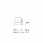 Poltrona Lounge Estofada e Estofada em Couro Made in Italy - Centauro Viadurini