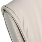 Cadeira trenó de escritório em aço e couro ecológico com apoios de braços 2 unidades - Monaldo Viadurini