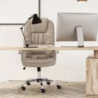 Poltrona de escritório com design ergonômico em aço e couro ecológico 3 cores - Indius Viadurini