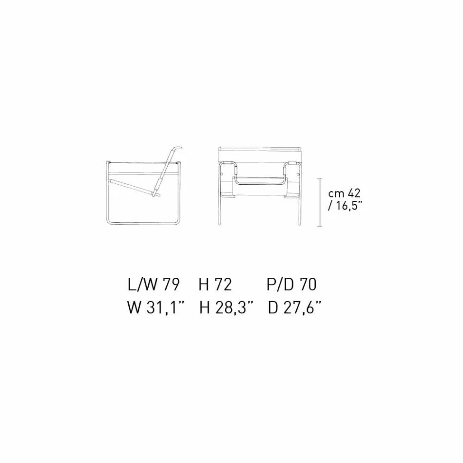 Poltrona de couro para escritório com estrutura de aço cromado Made in Italy - Cefeo Viadurini