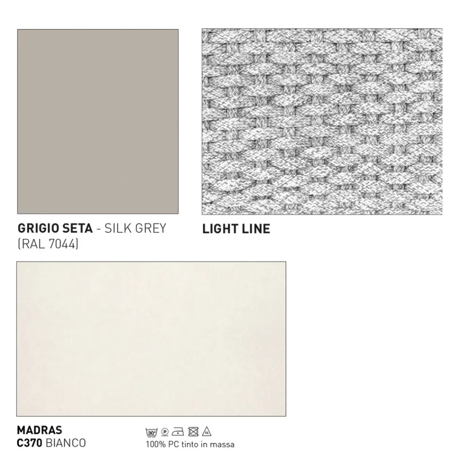 Poltrona ao ar livre com almofada de assento feita na Itália - Noss por Varaschin Viadurini