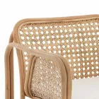 Poltrona de vime para exterior e interior e almofadas de tecido Saia - Voir Viadurini