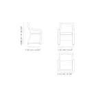 Poltrona de jardim em fibra sintética Made in Italy - Tillie Viadurini