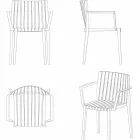 Poltrona de jardim moderna Spritz by Vondom, em polipropileno Viadurini