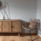 Poltrona de sala em Rattan Kubù e Estrutura de Ferro - Slide Viadurini