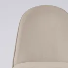 Poltrona de Sala em Tecido e Madeira Maciça Made in Italy - Jordi Viadurini